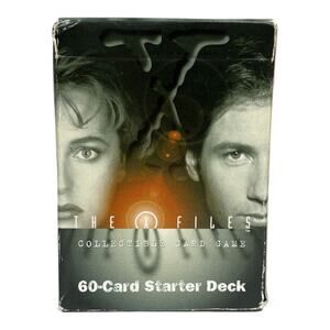 SEALED VTG 1996 "The X Files" CCG 60 Card Starter Deck Collectible Card Game NEW